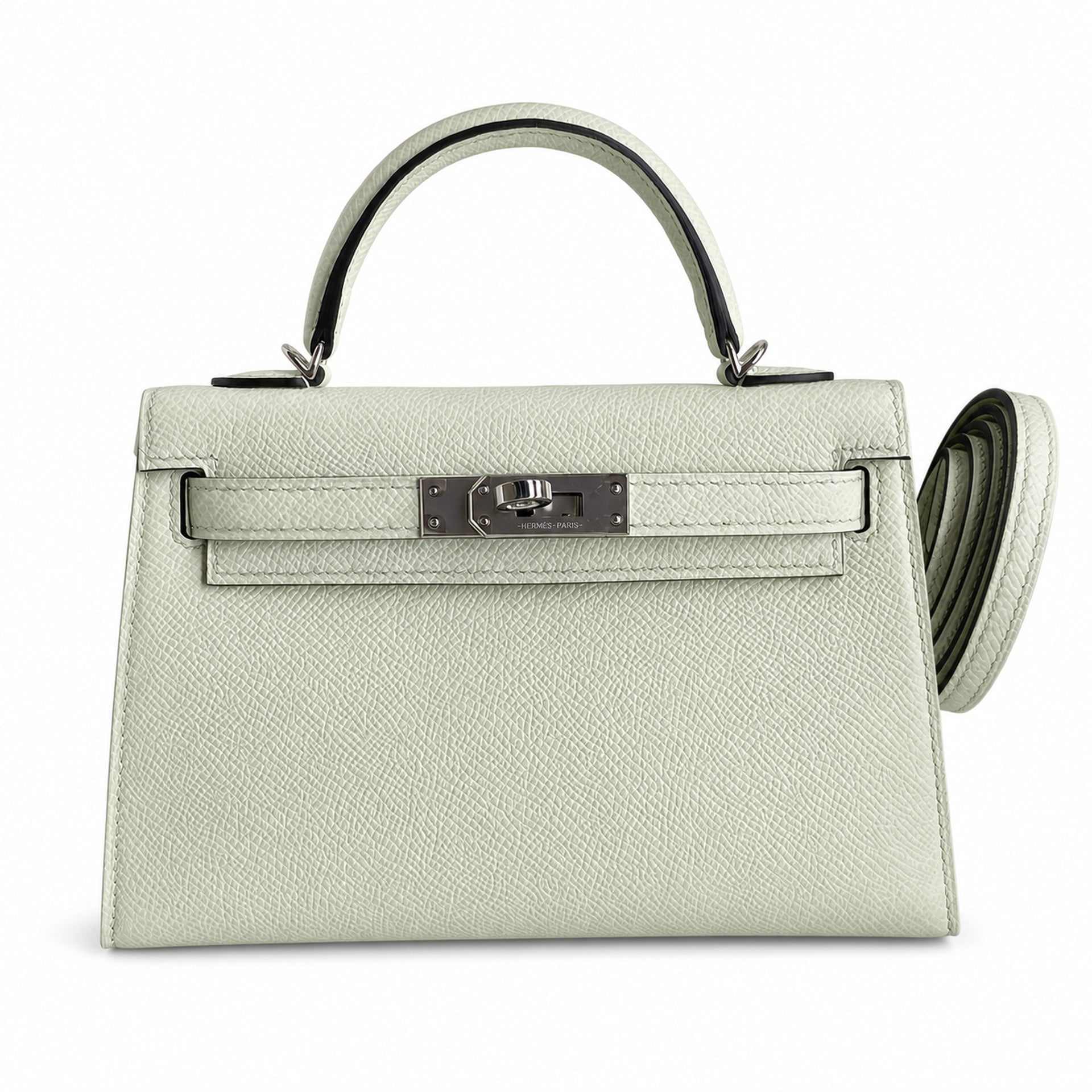 Hermès Kelly Sellier 19 Vert Fizz Epsom Palladium Hardware