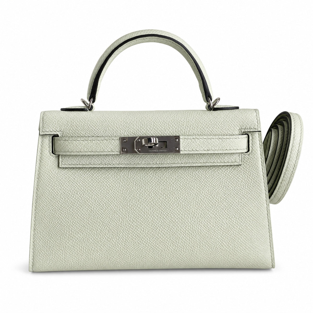 Hermès Kelly Sellier 19 Vert Fizz Epsom Palladium Hardware