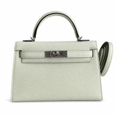 Hermès Kelly Sellier 19 Vert Fizz Epsom Palladium Hardware