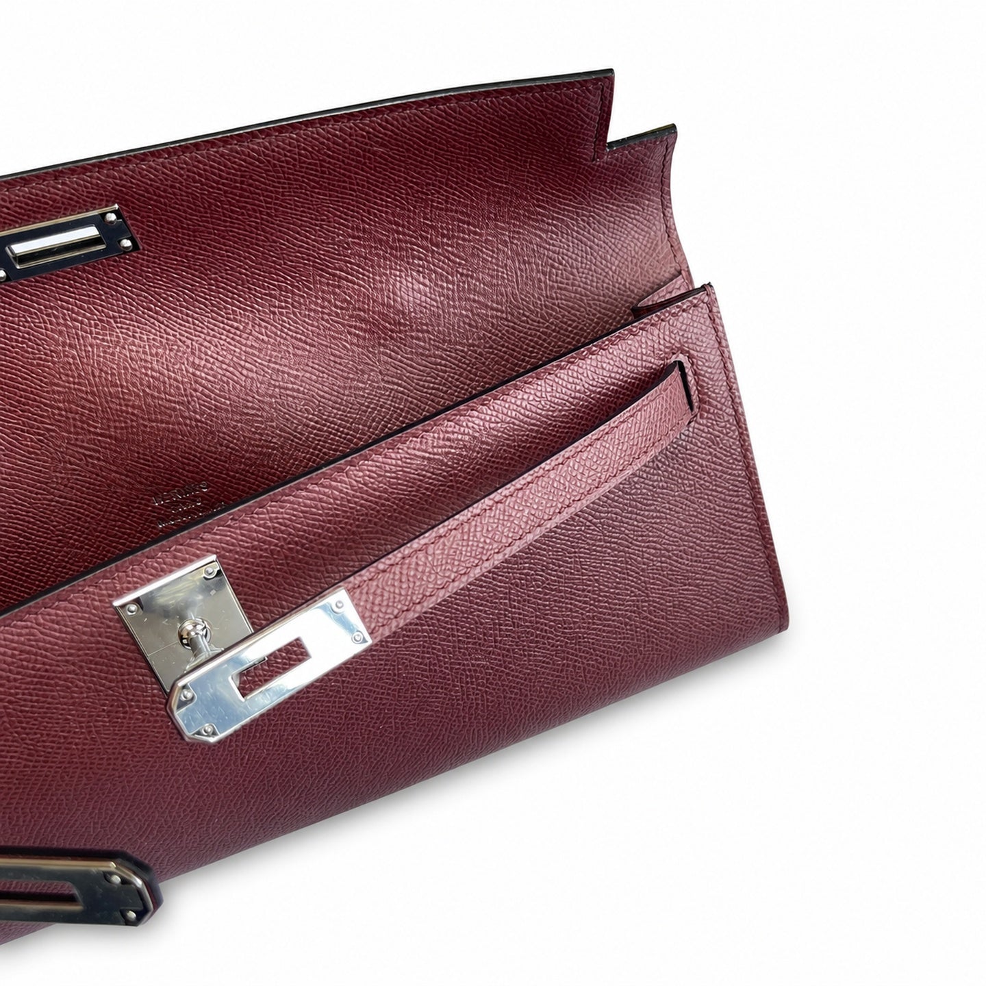 Hermès Kelly Cut 31 Clutch Epsom Leather Picture Burgundy