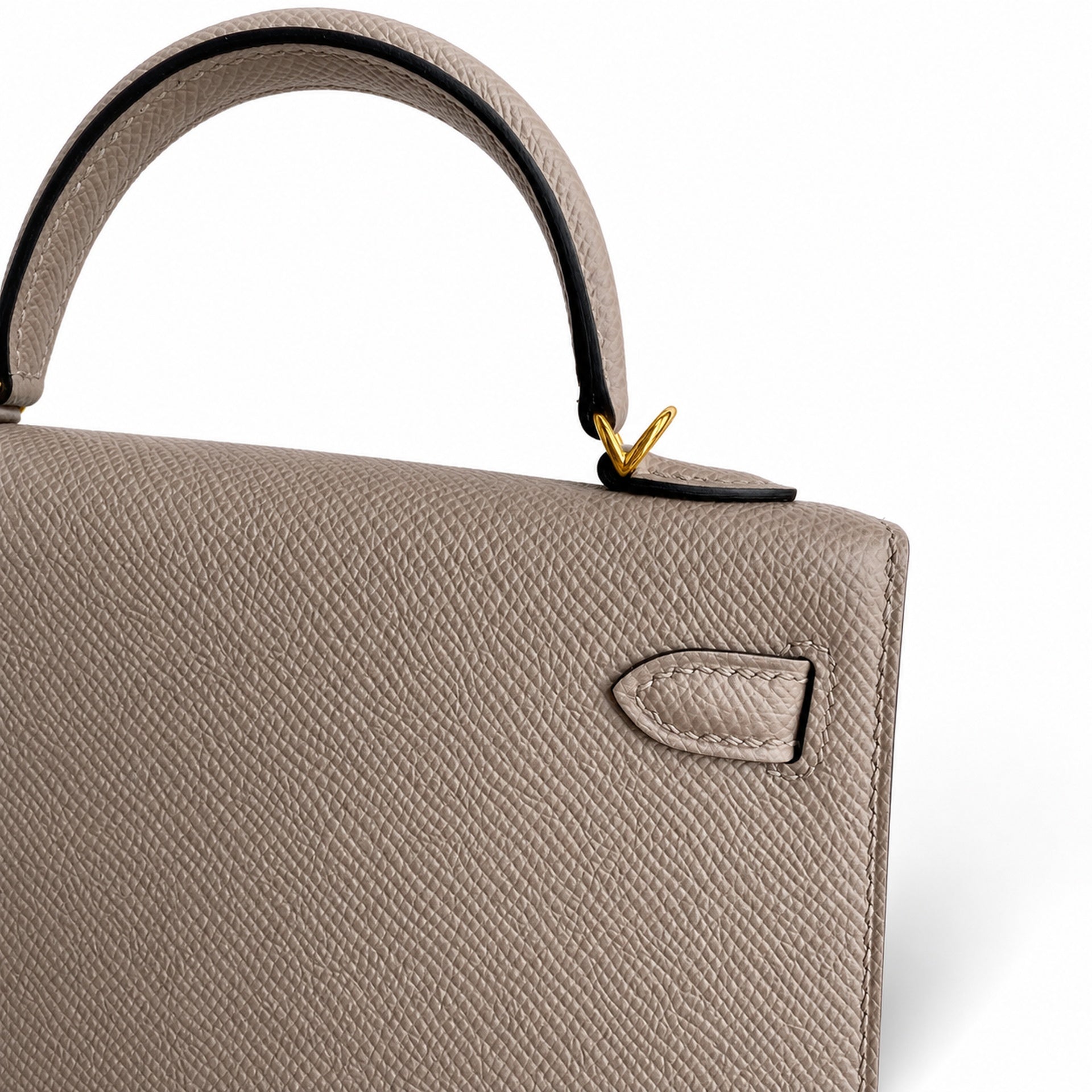 Hermès Kelly Sellier 19 Gris Asphalte Epsom Gold Hardware
