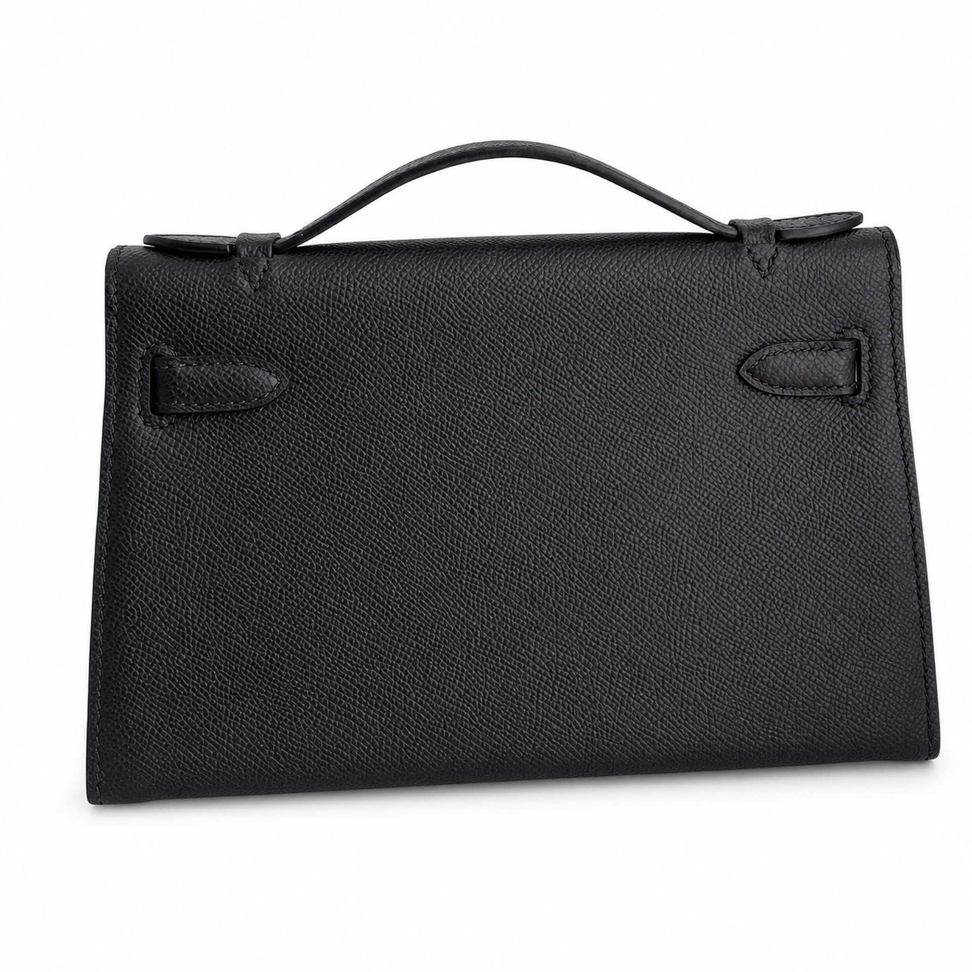 Kelly Pochette 22 Veau Epsom, Noir, Gold Hardware