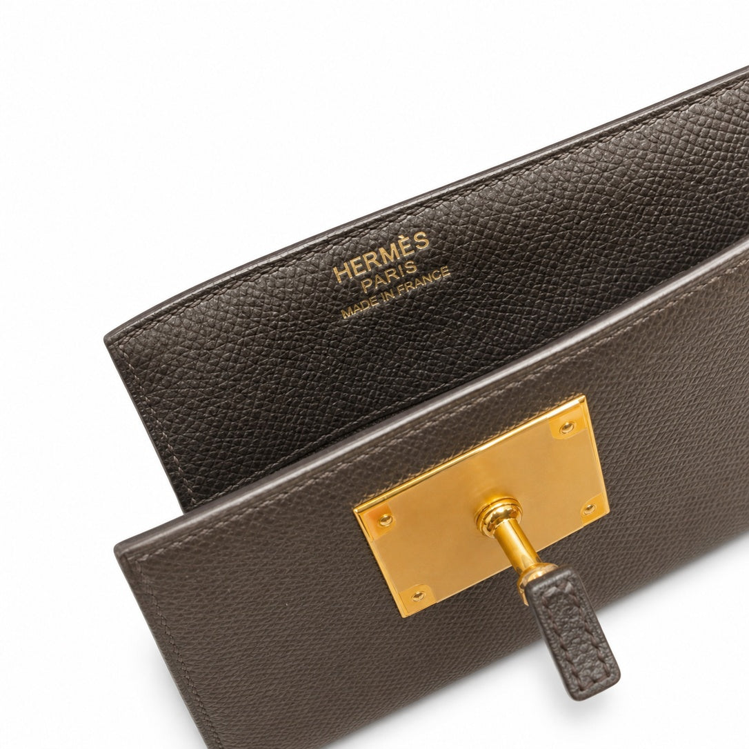 Hermès Kelly Dépêches 36cm Noir Epsom Calf Leather Gold Hardware