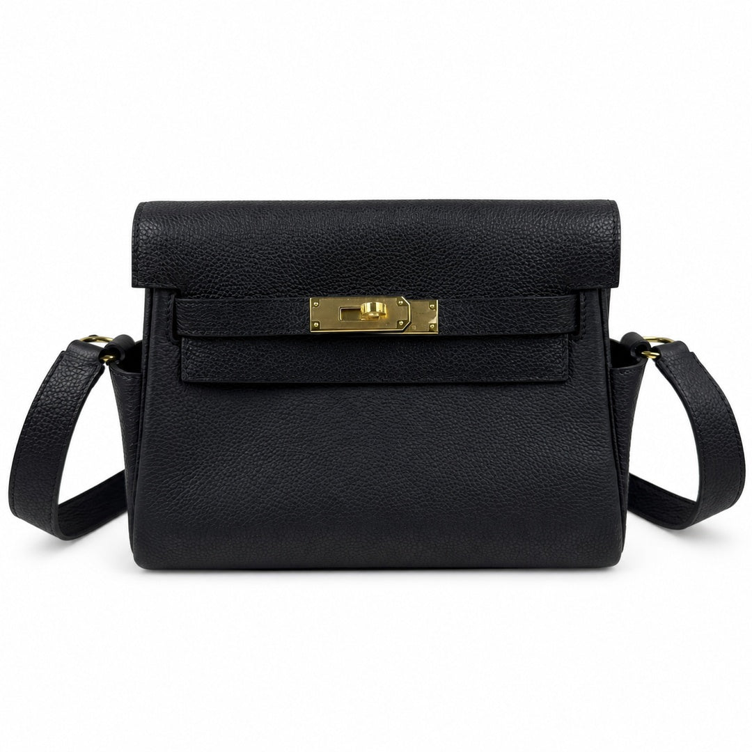 Hermès Kelly Messenger 27cm Noir Togo Calf Leather Gold Hardware