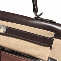 Kelly Lakis 32 Veau Box Calf Patchwork, Ebène & Cuivre, Palladium Hardware