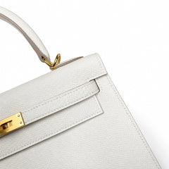 Hermès Kelly Sellier 25cm Milkshake Epsom Calf Leather Gold Hardware