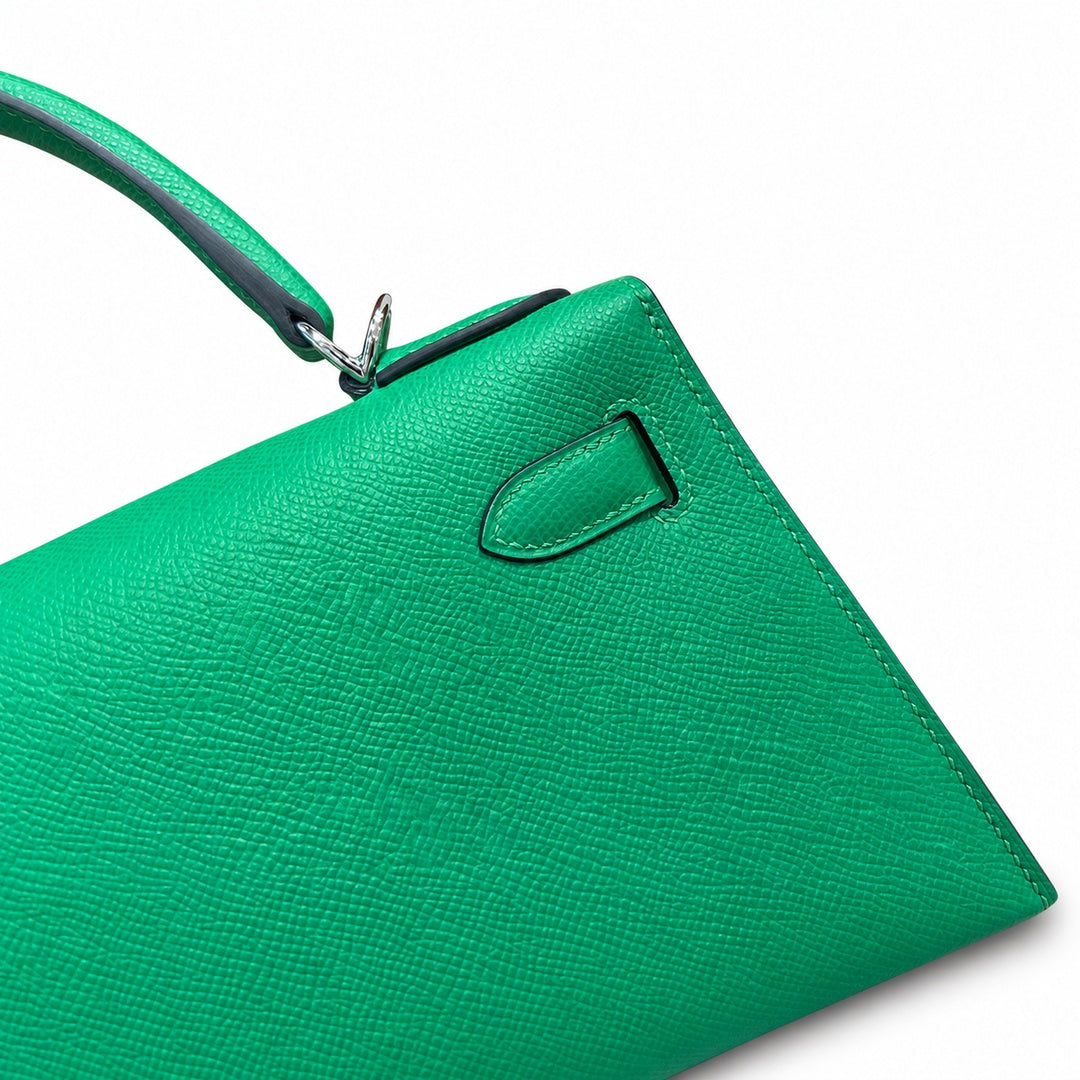 Hermès Kelly II 25cm Bambou Epsom Calf Leather Palladium Hardware