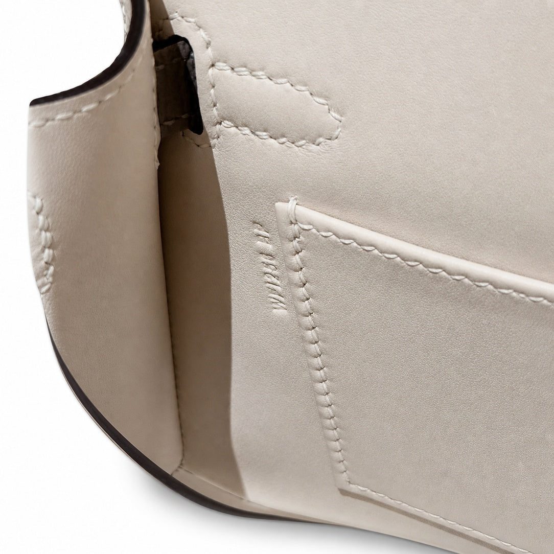 Hermès Mini Kelly II 20 Craie Epsom Calf Leather Gold Hardware