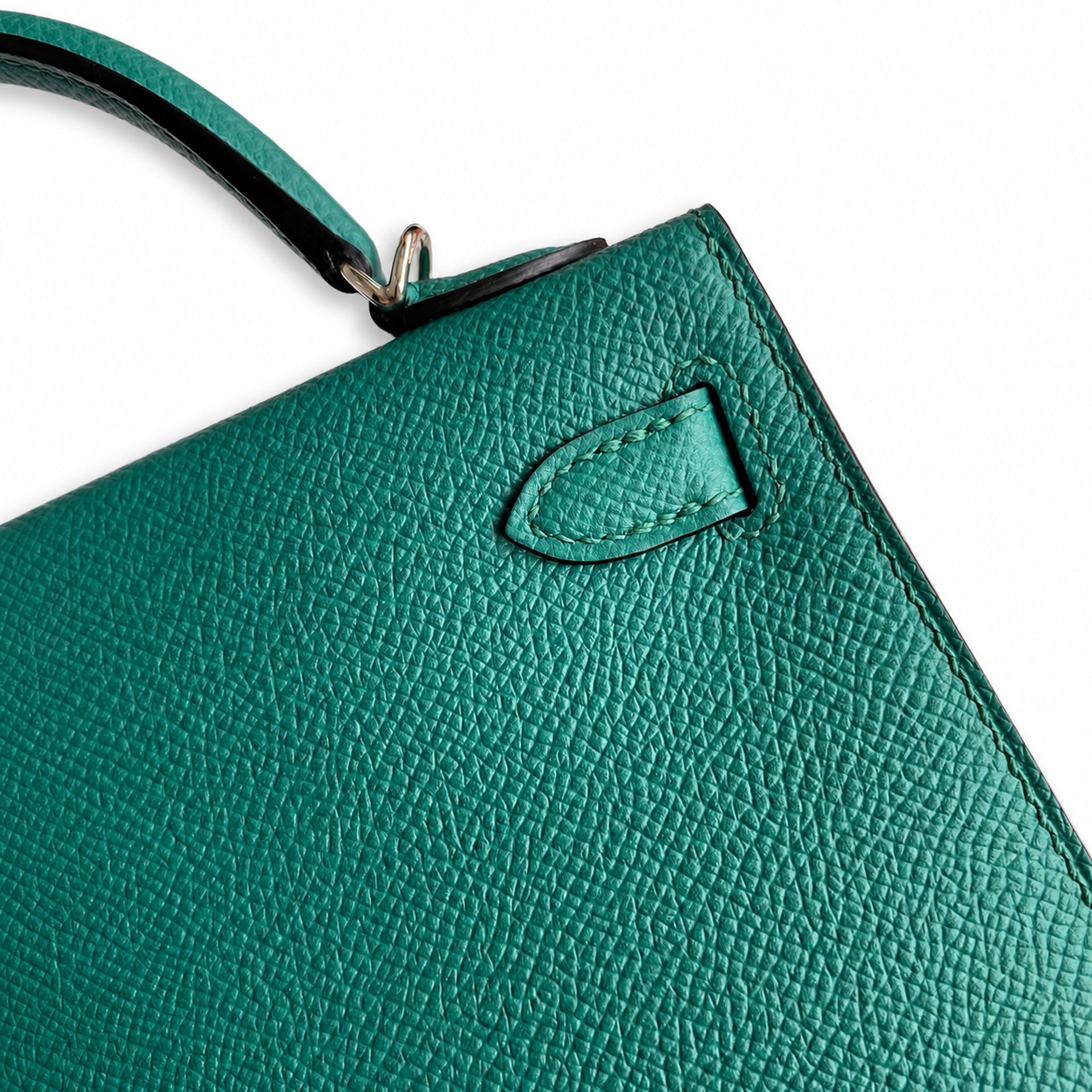 Hermès Kelly Sellier 19 Vert Malachite Epsom Palladium Hardware