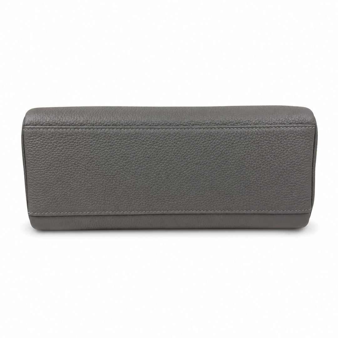 Kelly Messenger PM 27 Veau Togo, Gris Étain, Gold Hardware