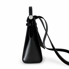 Hermès Herbag 31 All Black Calf Leather Palladium Hardware