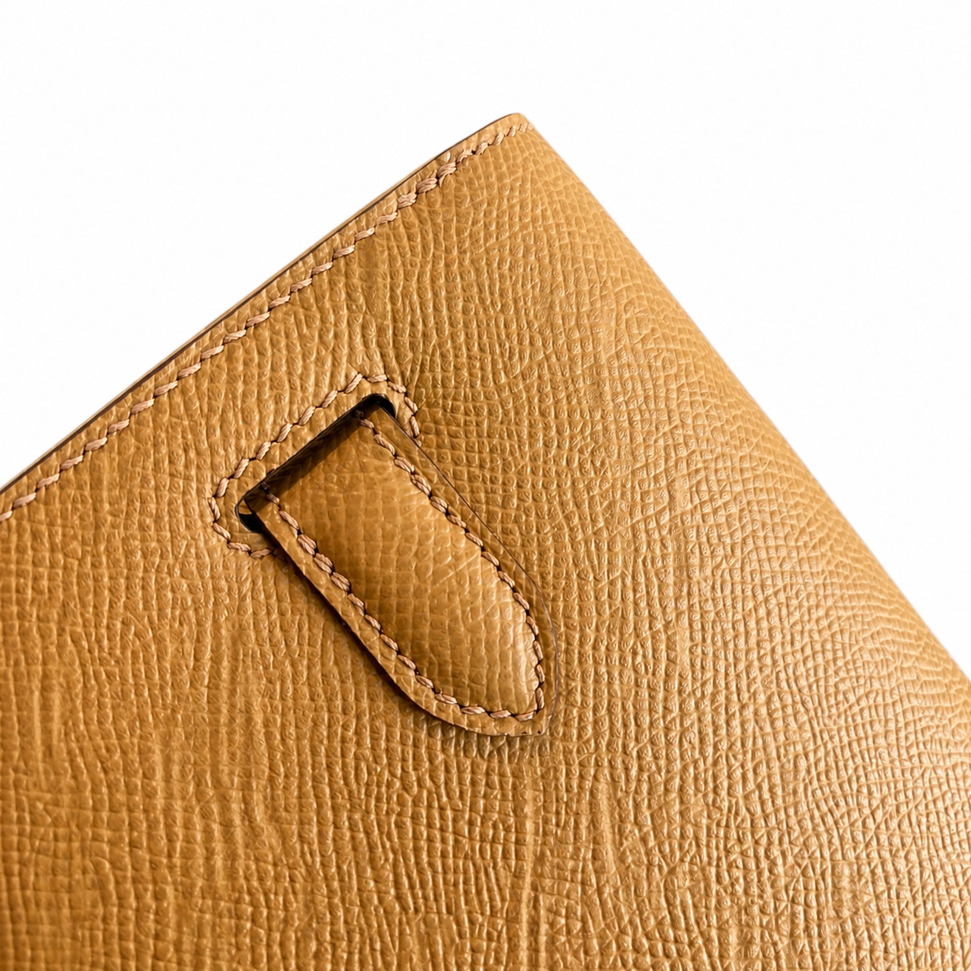 Hermès Kelly Dépêches 25 Fauve Epsom Calf Leather Palladium Hardware