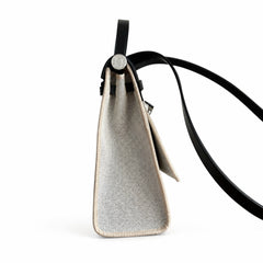 Hermès Herbag Zip 31 Berline Ecru Toile Quadrille / Noir Vache Calf Leather Palladium Hardware