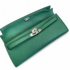 Hermès Kelly Cut 31 Clutch Epsom Leather Picture Malachite Green