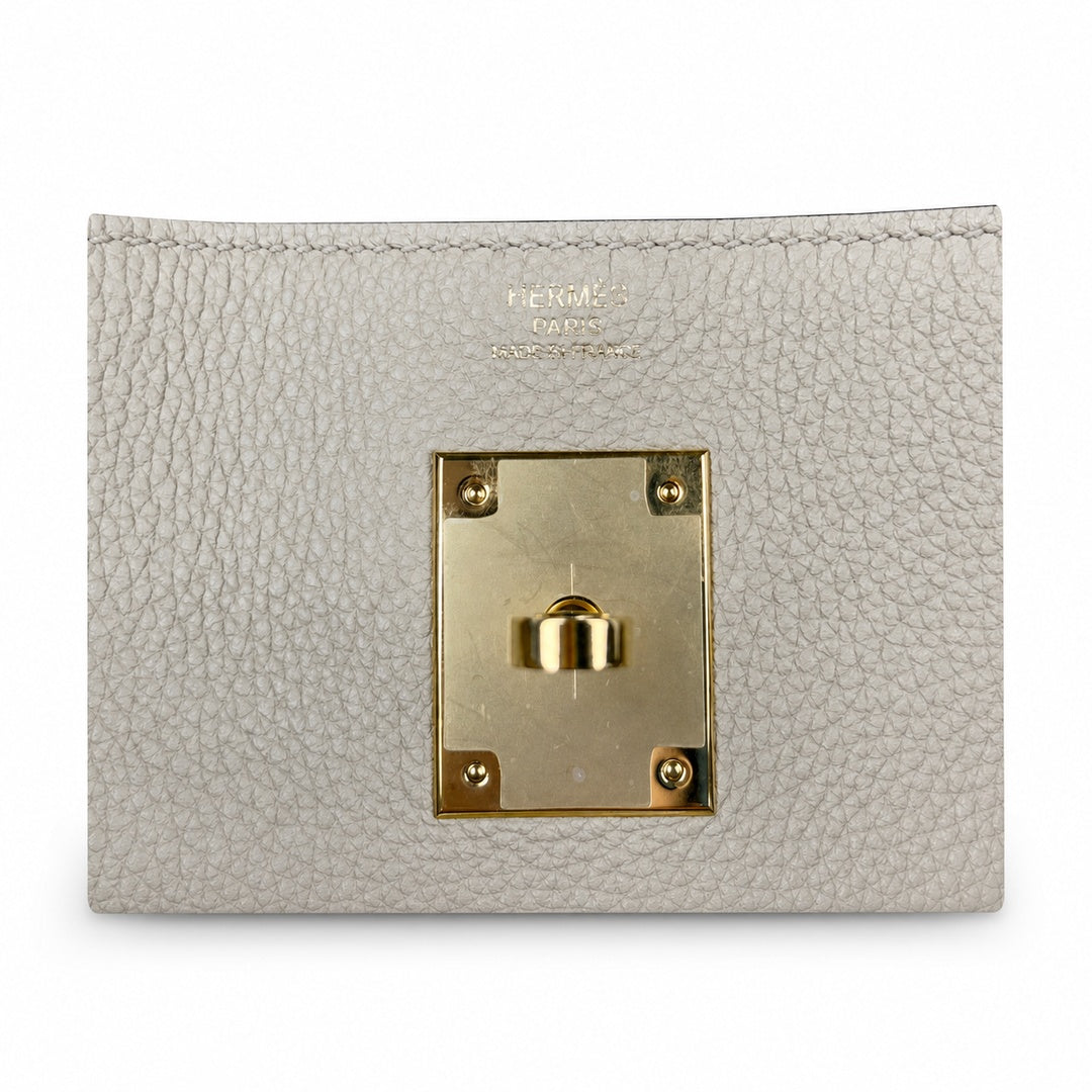 Kelly Messenger PM 27 Veau Togo, Gris Perle, Gold Hardware