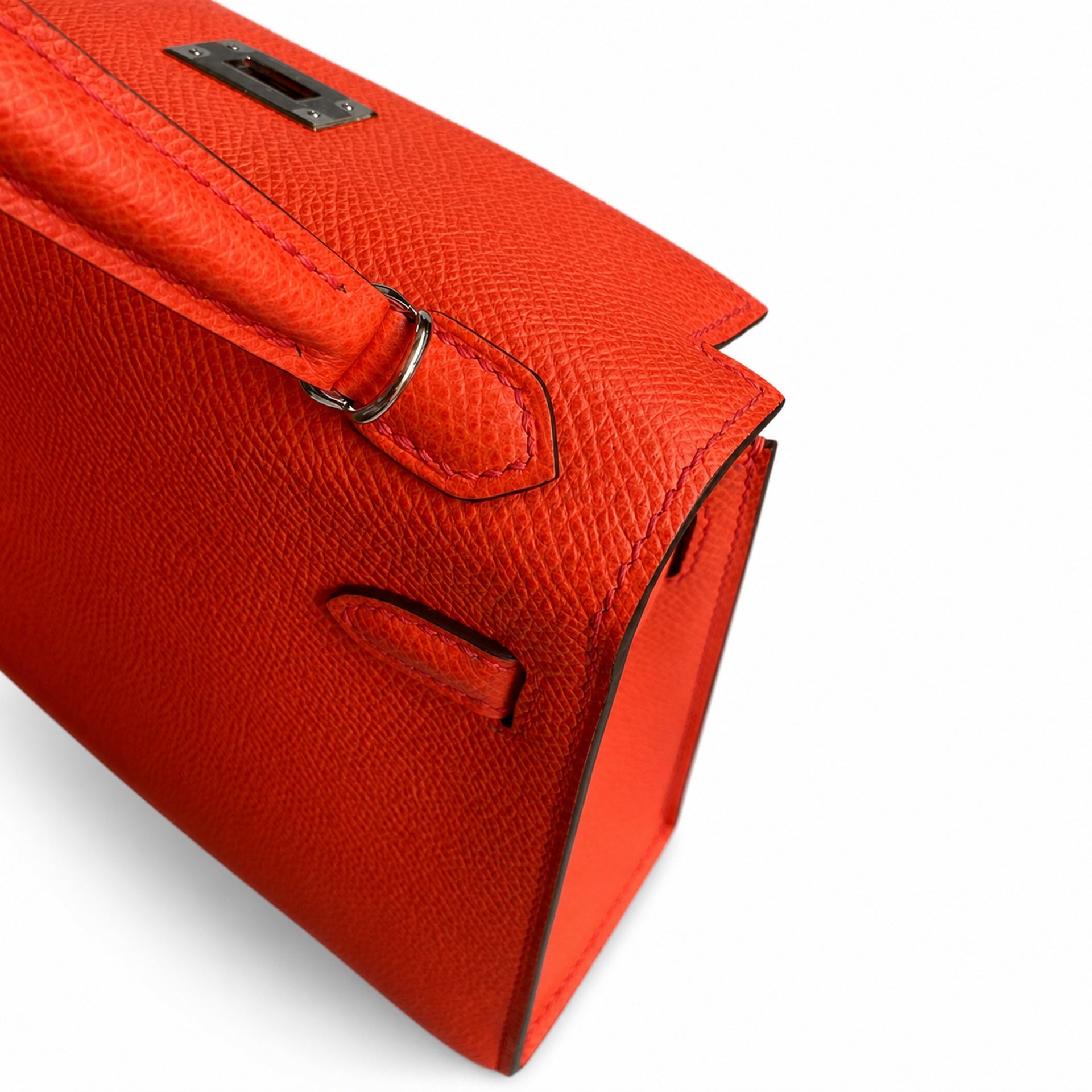 Hermès Kelly Sellier 19 Rouge Casaque Epsom Palladium Hardware