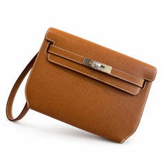 Hermès Kelly Dépêches 25 Fauve Epsom Calf Leather Gold Hardware