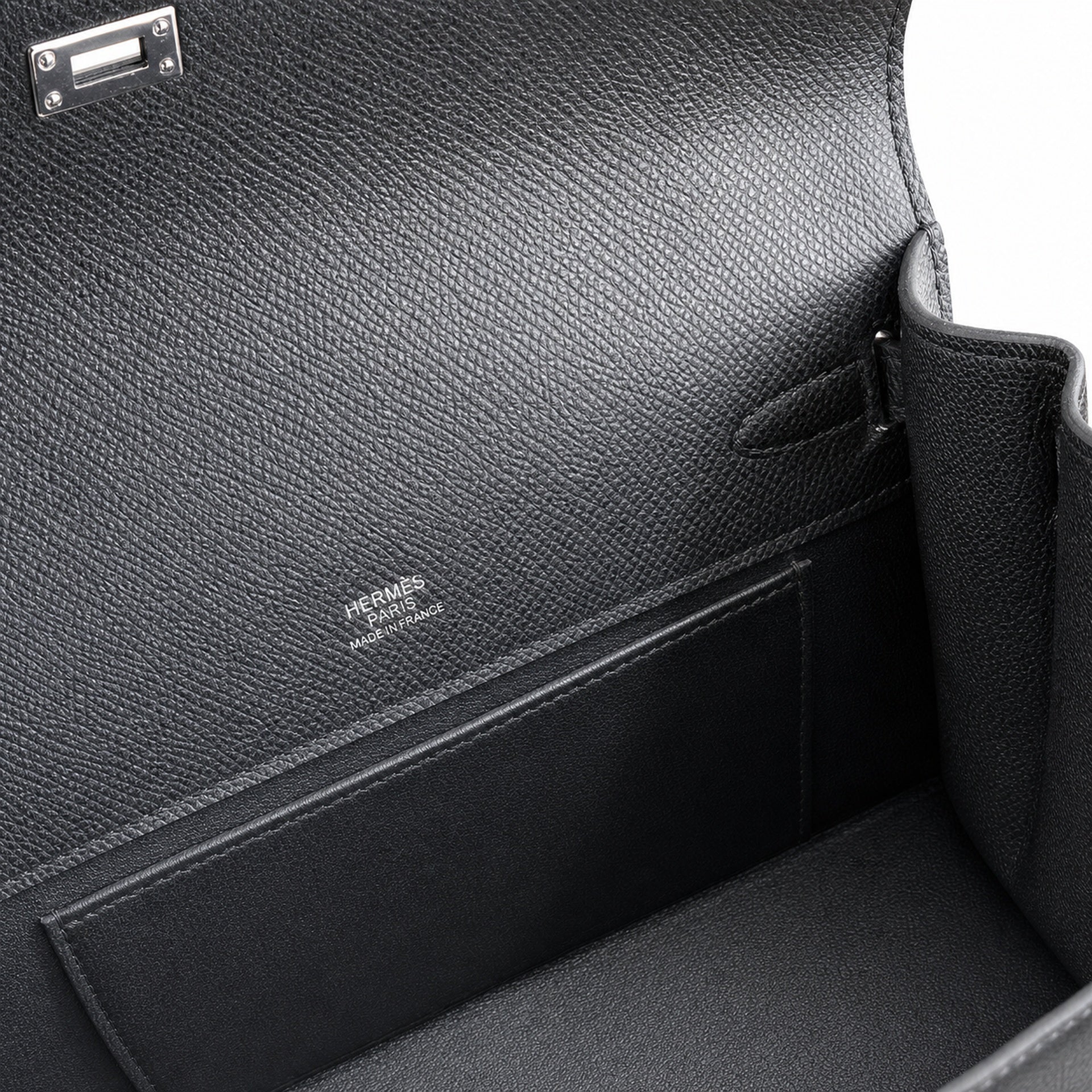 Kelly Pochette 22 Veau Epsom, Noir, Gold Hardware