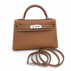 Hermès Kelly Sellier 19 Étoupe Epsom Palladium Hardware