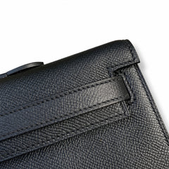 Hermès Kelly Cut 31 Noir Epsom Leather Gold Hardware Women Evening Clutch Bag