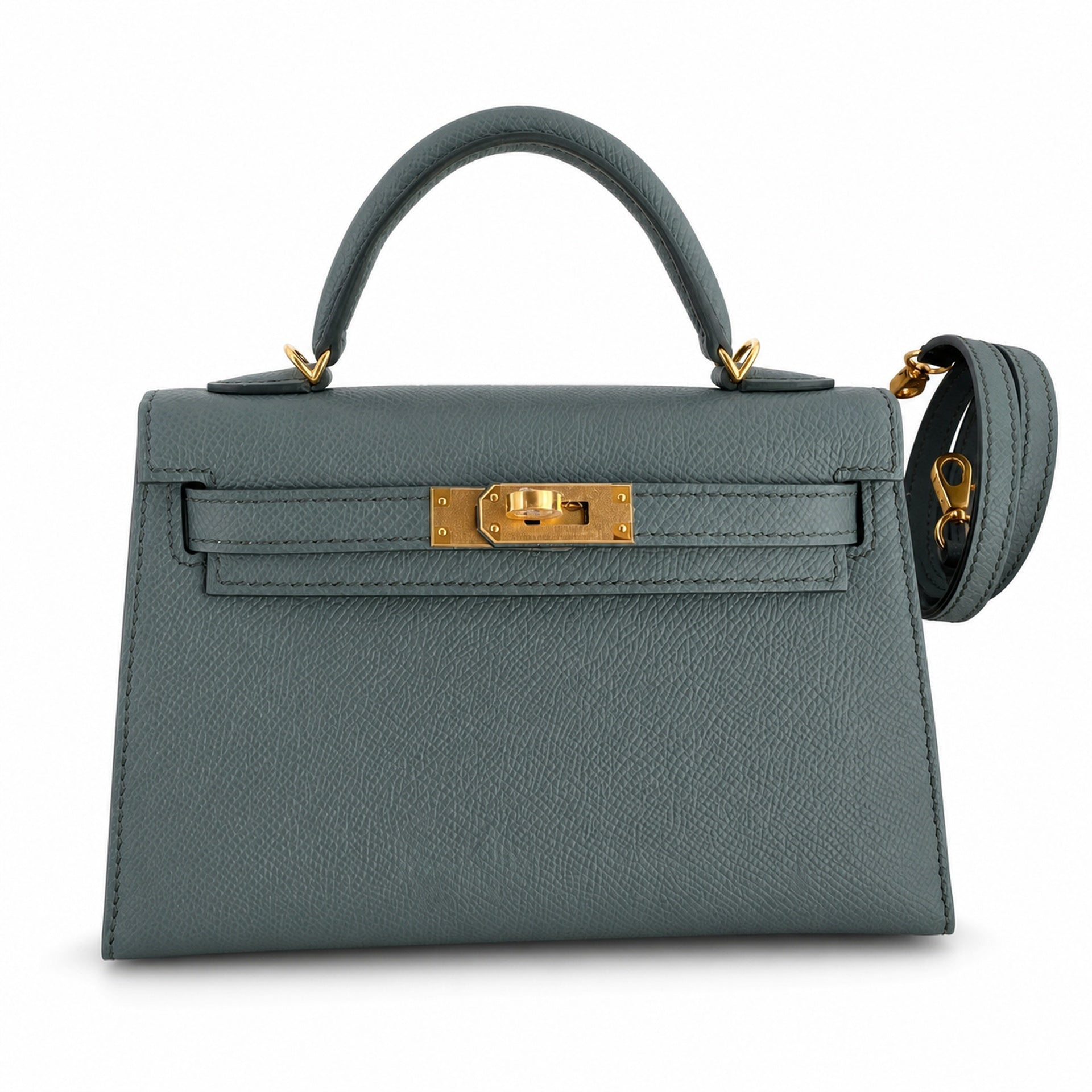Hermès Kelly Sellier 19 Vert Amande Epsom Gold Hardware
