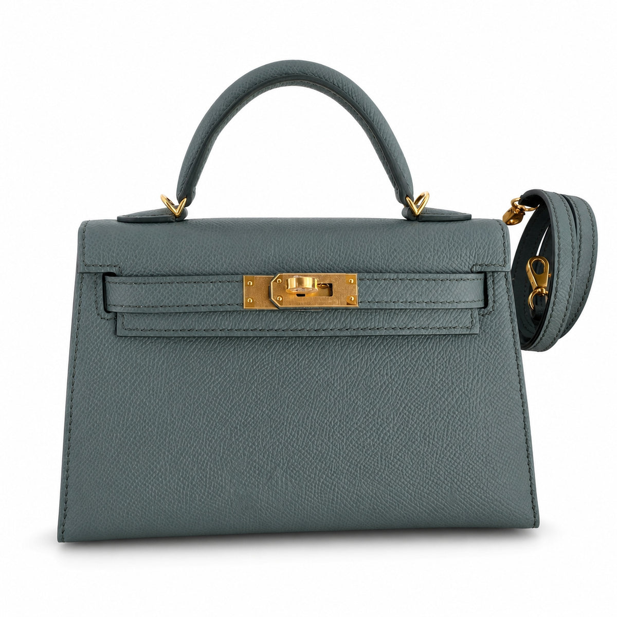 Hermès Kelly Sellier 19 Vert Amande Epsom Gold Hardware