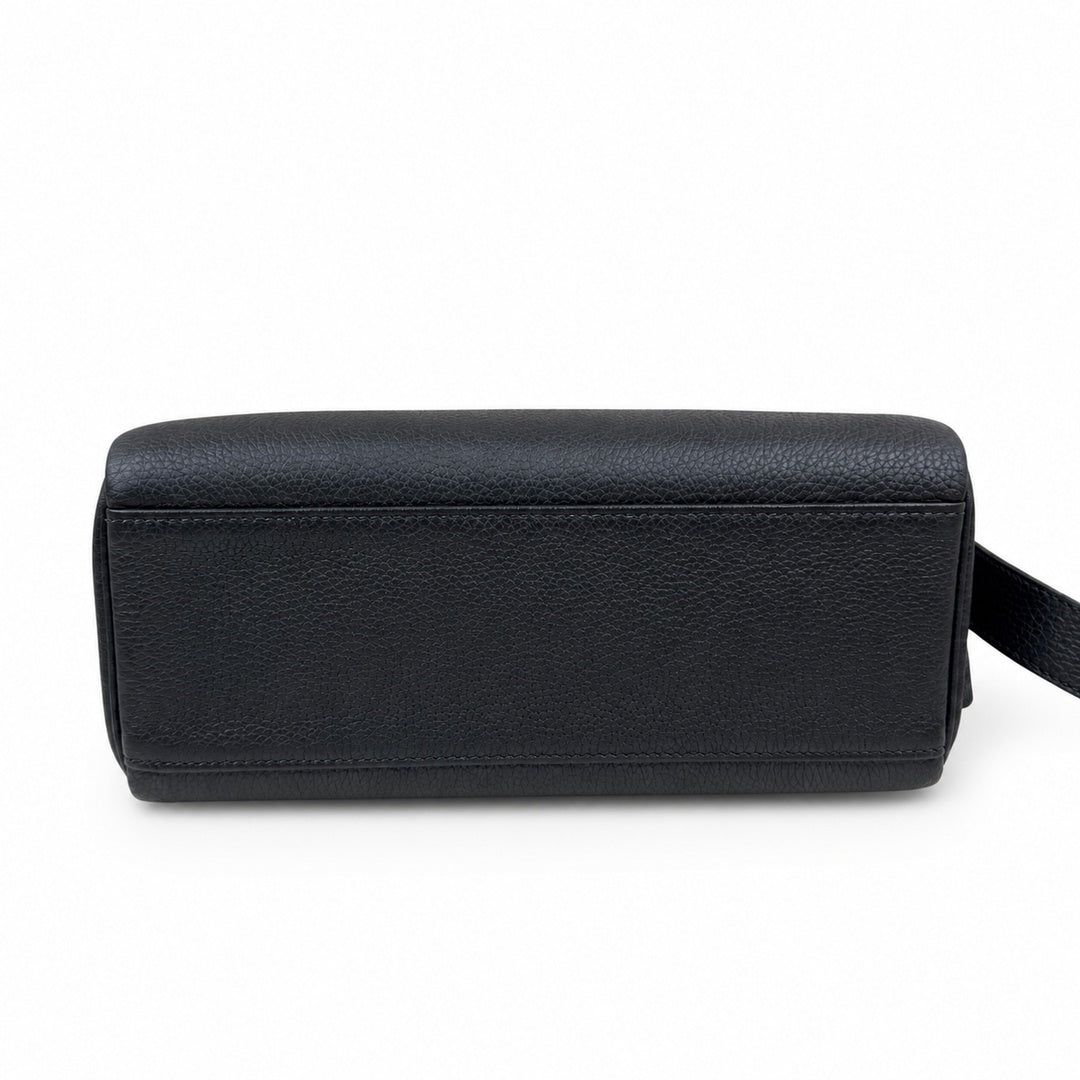 Kelly Messenger PM 27 Veau Togo, Noir, Palladium Hardware