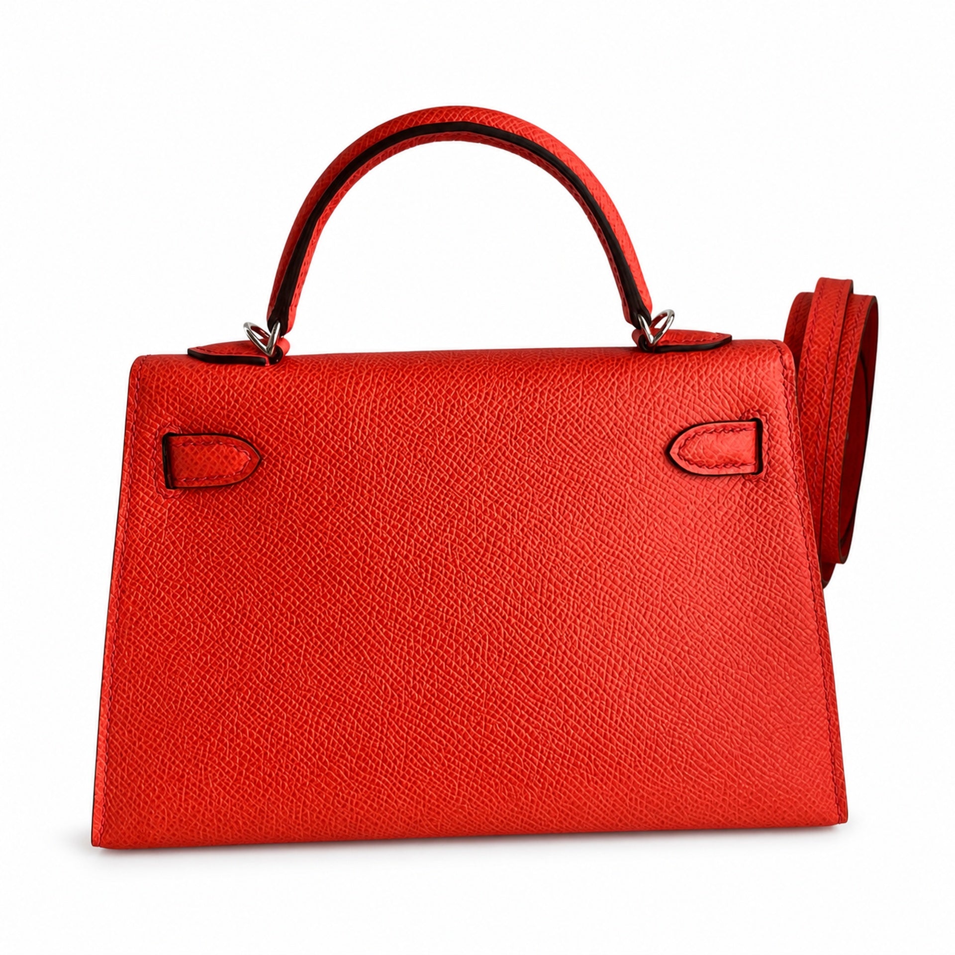 Hermès Kelly Sellier 19 Rouge Casaque Epsom Palladium Hardware