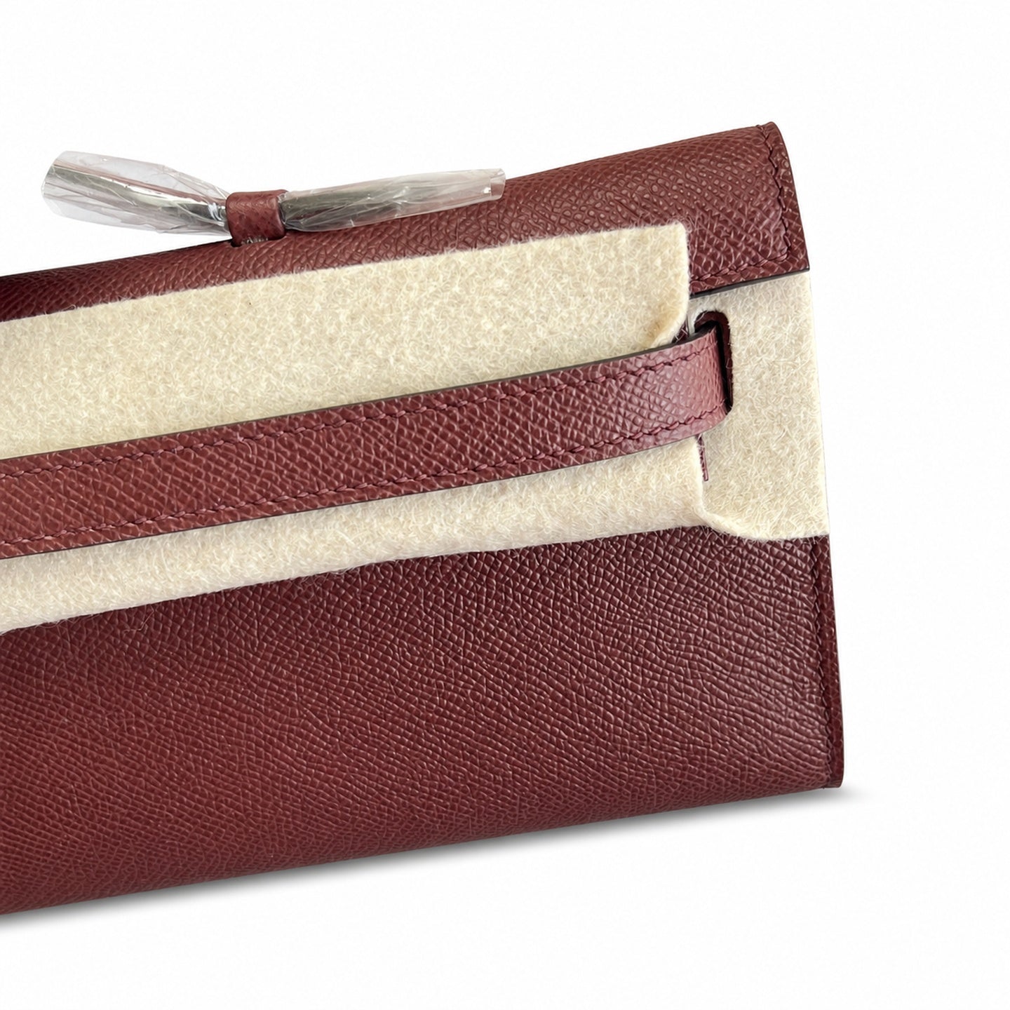 Hermès Kelly Cut 31 Clutch Epsom Leather Picture Burgundy