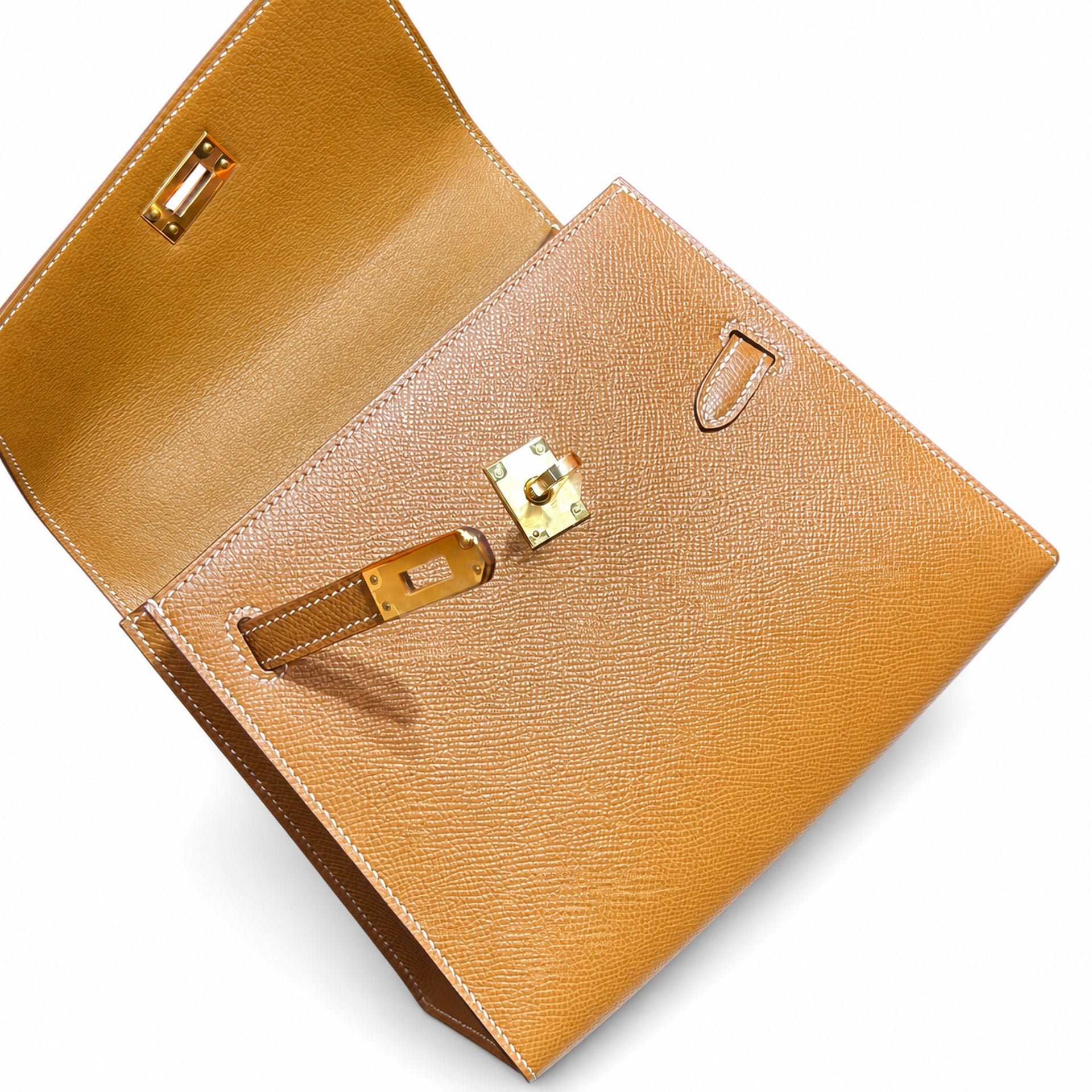 Hermès Kelly Desordre 20 Alezan Epsom Calf Leather Gold Hardware