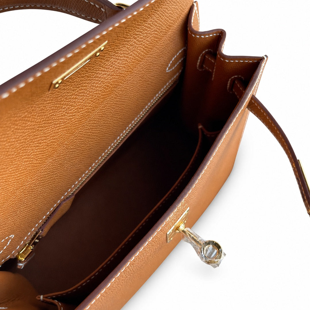 Hermès Kelly II 25cm Gold Epsom Calf Leather Gold Hardware