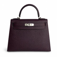 Hermès Kelly II 28cm Prunier Epsom Calf Leather Palladium Hardware