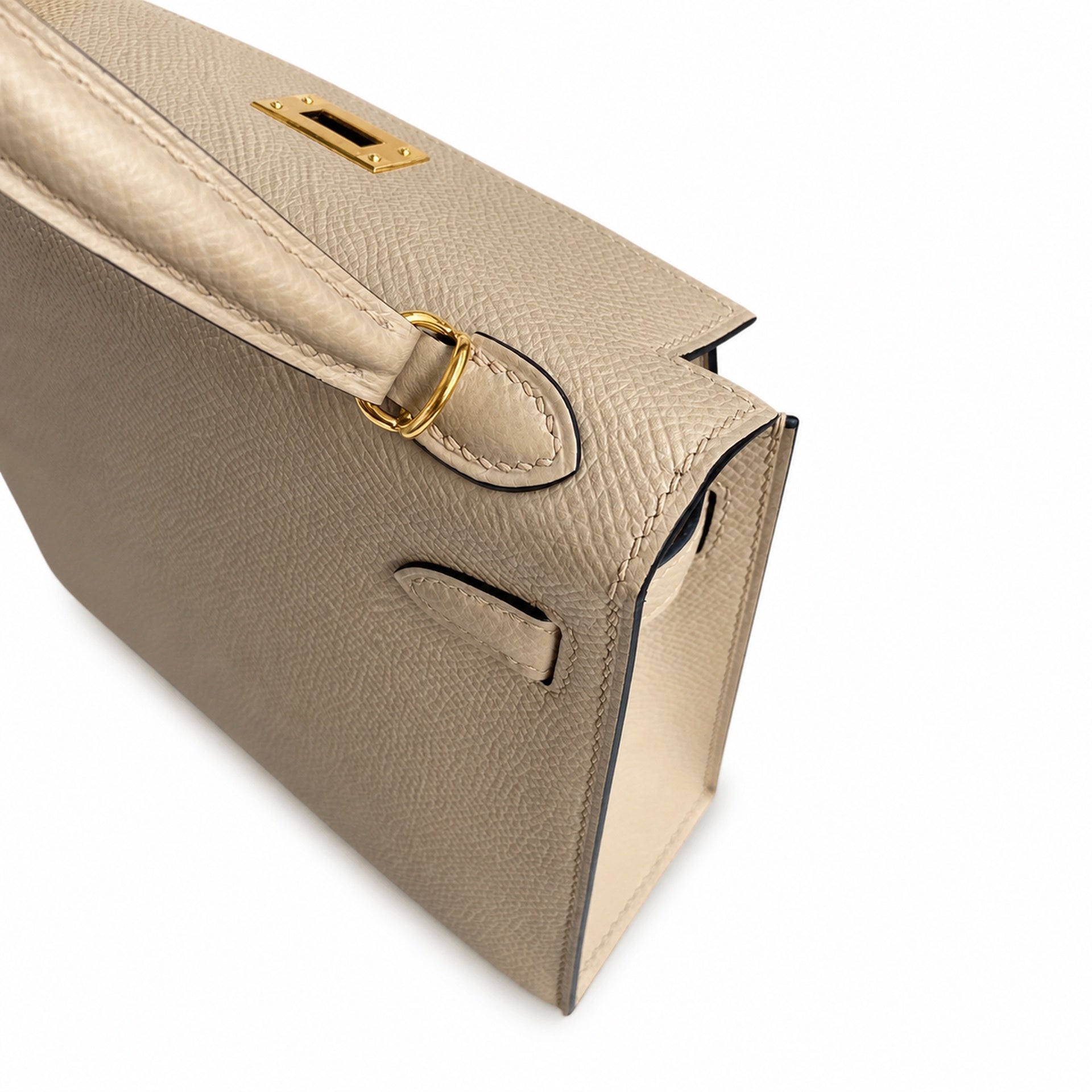 Hermès Kelly Sellier 19 Gris Tourterelle Epsom Gold Hardware