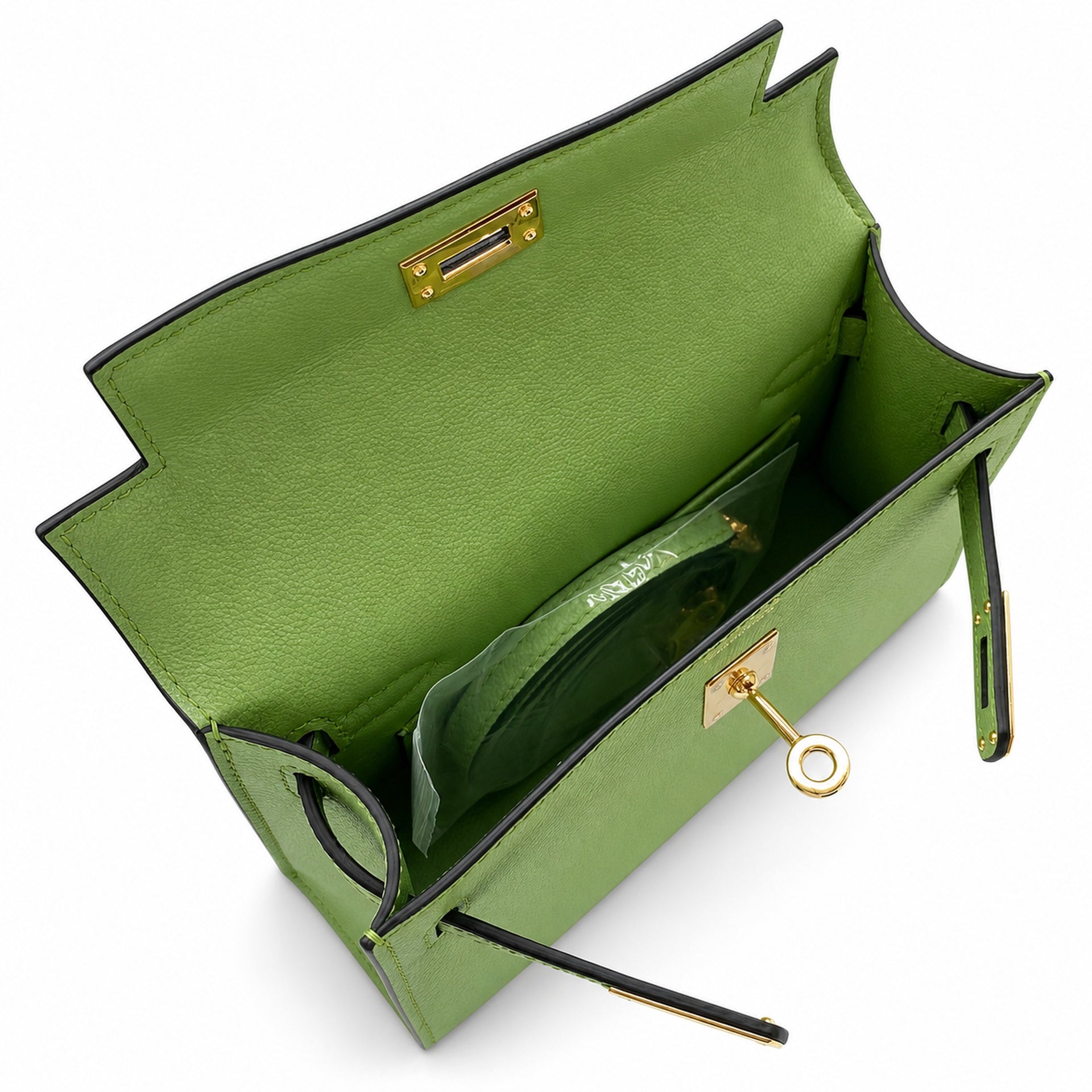 Hermès Kelly Sellier 19 Vert Pomme Epsom Gold Hardware