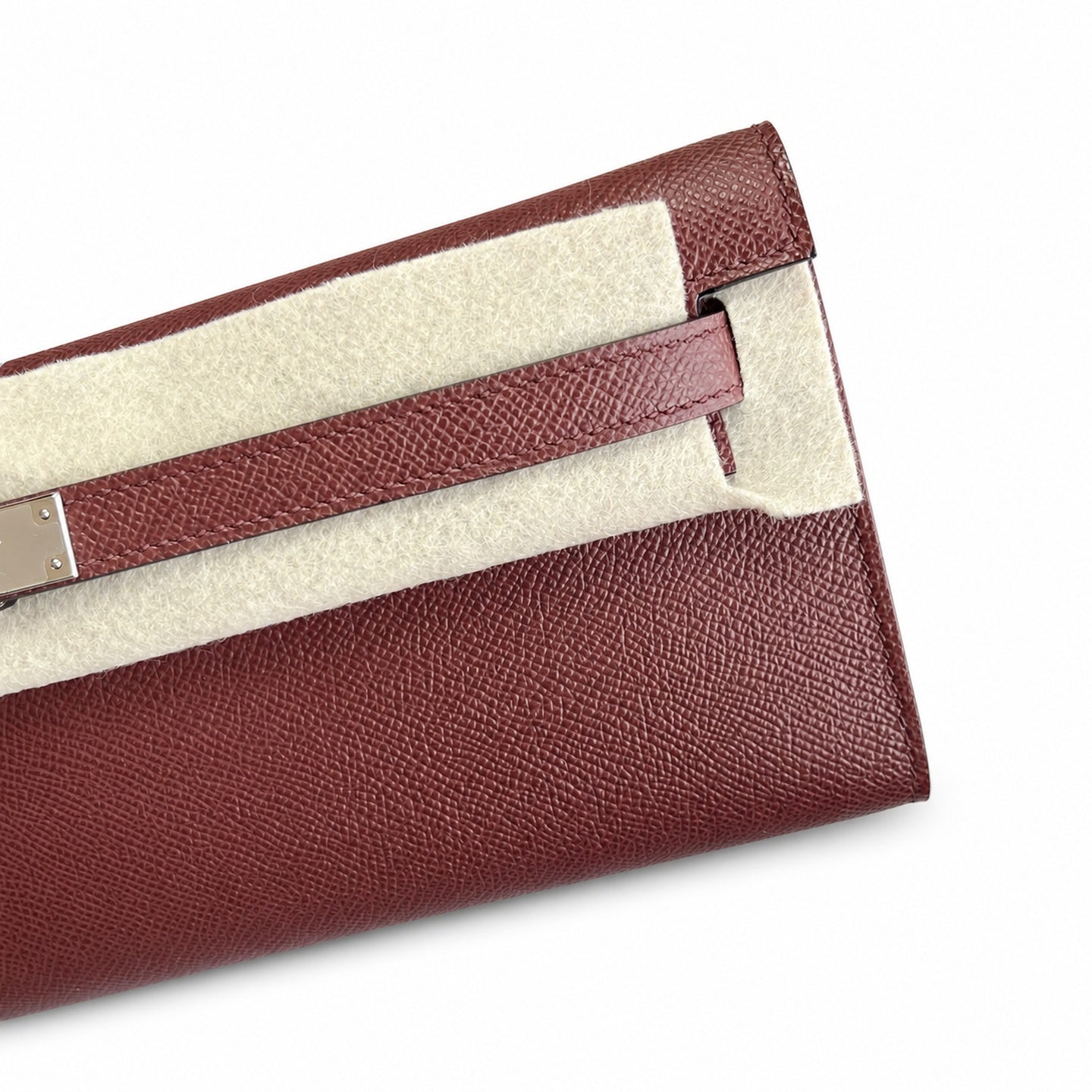 Hermès Kelly Cut 31 Clutch Epsom Leather Picture Burgundy