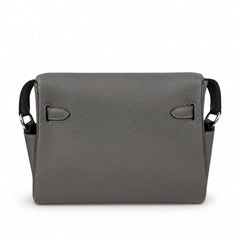 Kelly Messenger PM 27 Veau Togo, Gris Étain, Palladium Hardware