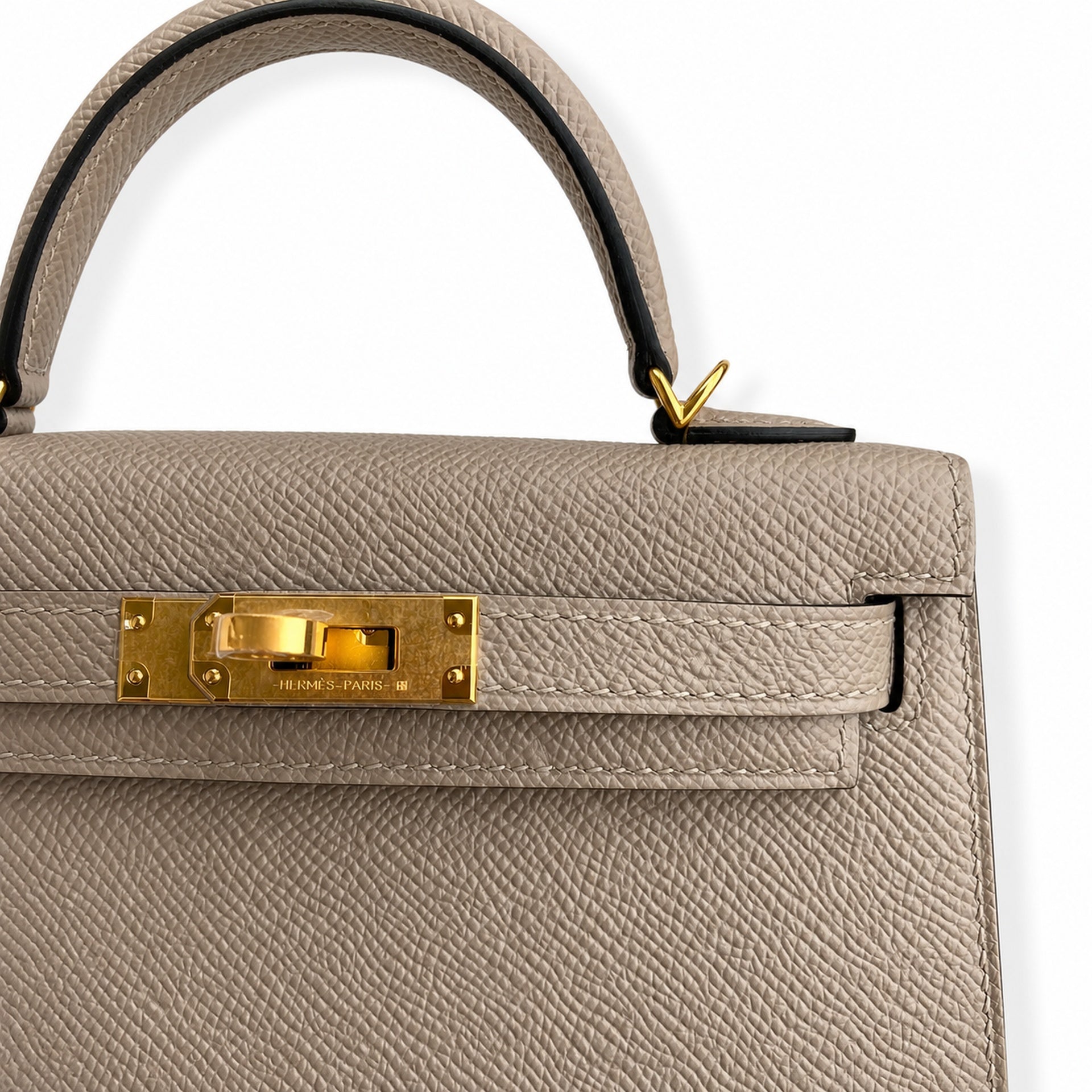 Hermès Kelly Sellier 19 Gris Asphalte Epsom Gold Hardware