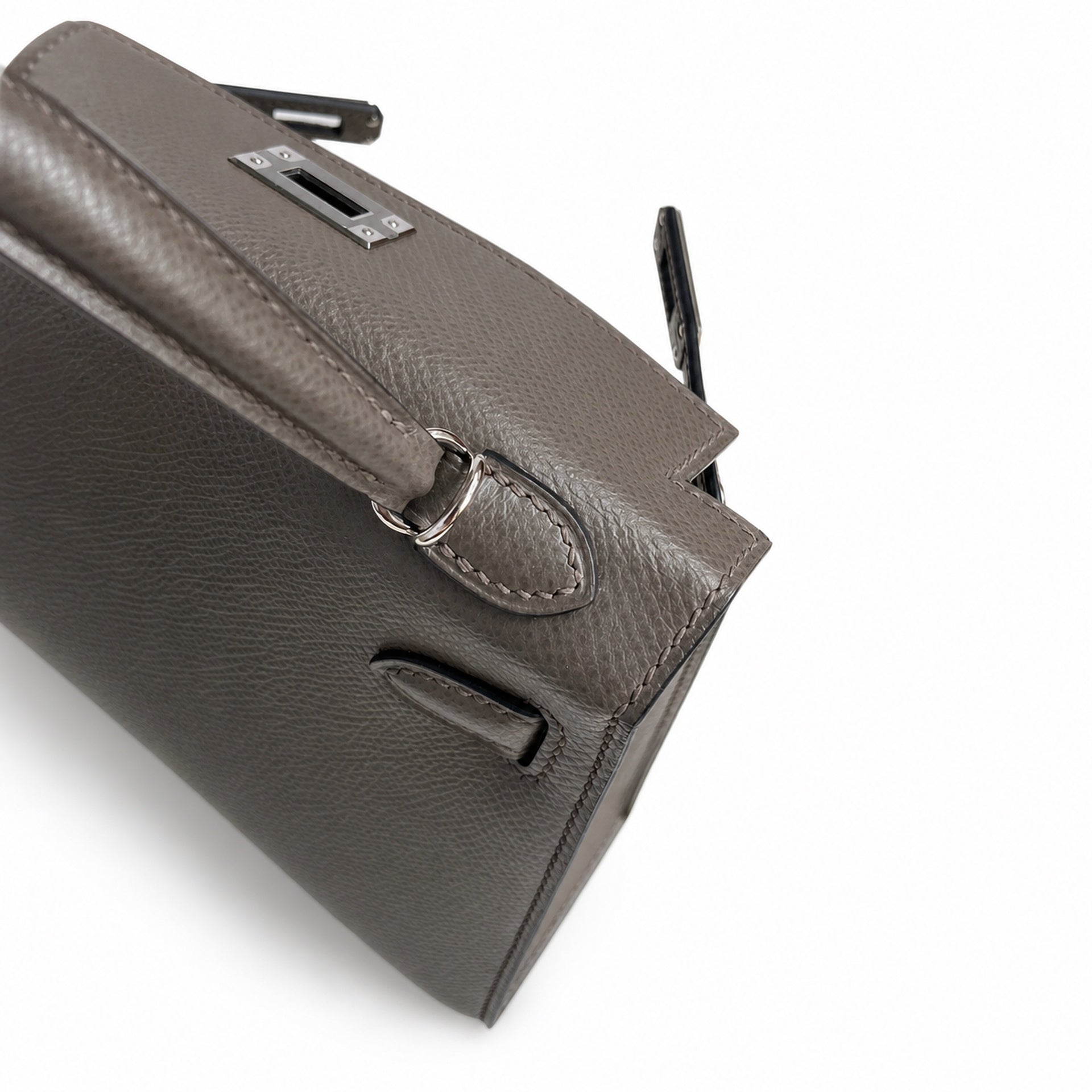 Hermès Kelly Sellier 19 Gris Etain Epsom Palladium Hardware