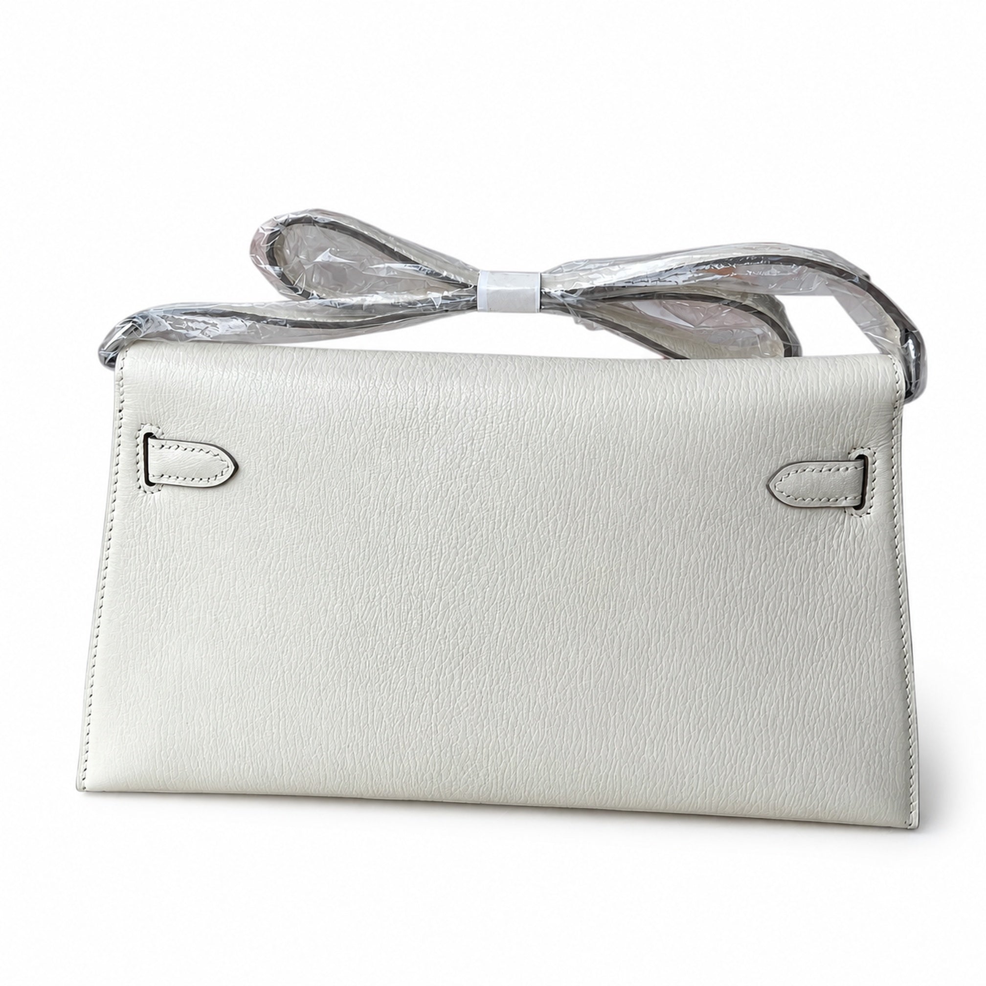 Hermès Kelly Shoulder Craie Epsom Palladium Hardware
