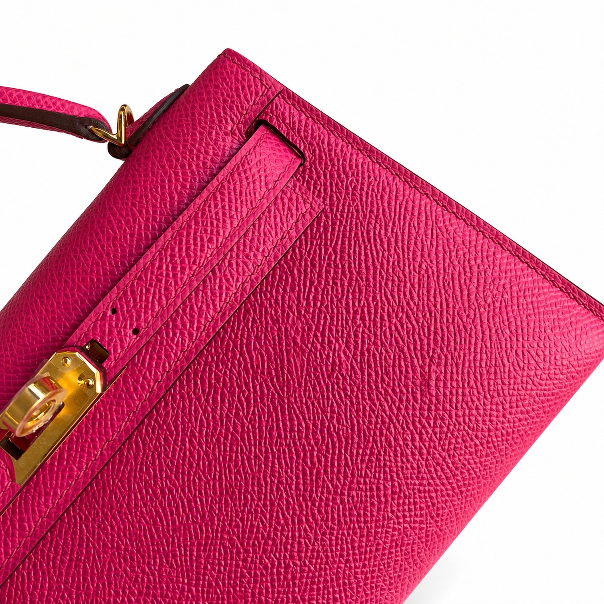 Hermès Kelly Sellier 19 Rose Jaipur Epsom Calf Leather Gold Hardware