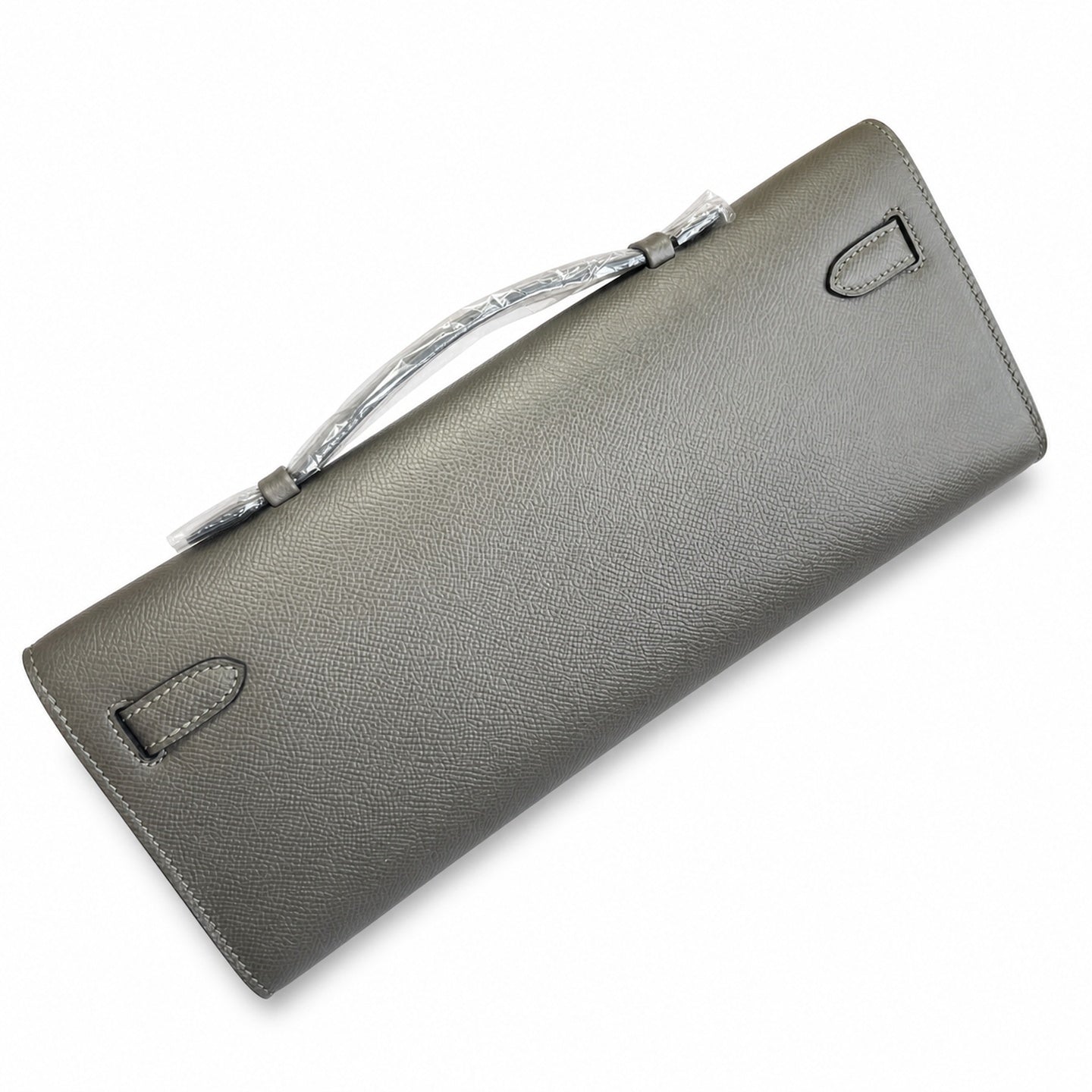 Hermès Kelly Cut 31 Clutch Epsom Leather Picture Pewter Gray