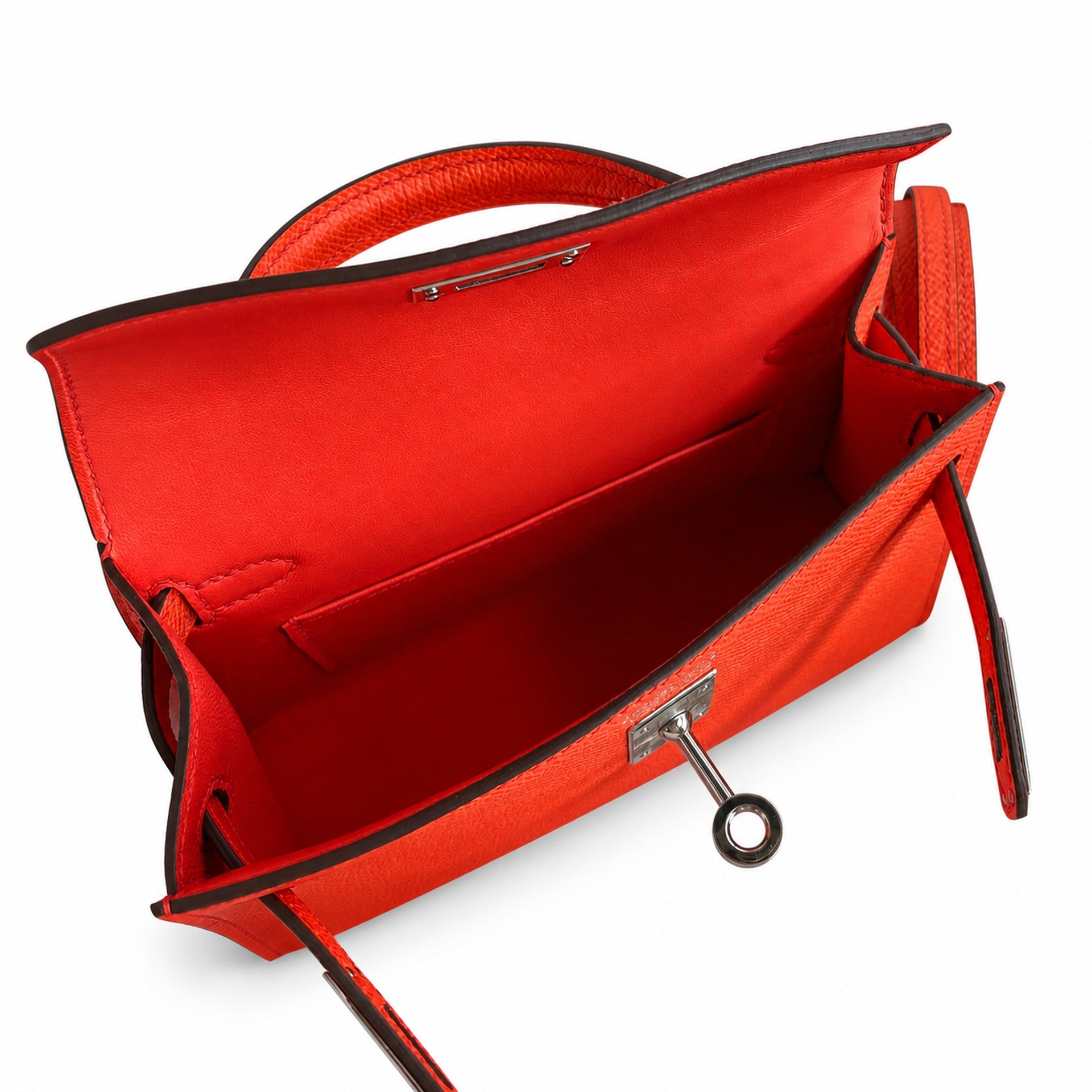 Hermès Kelly Sellier 19 Rouge Casaque Epsom Palladium Hardware