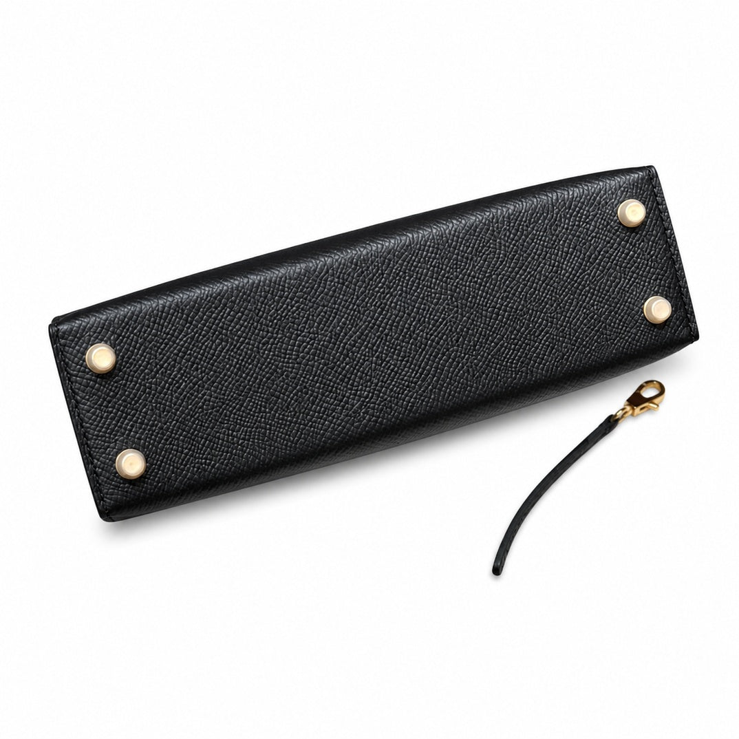 Hermès Mini Kelly II 20 Noir Epsom Calf Leather Gold Hardware