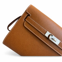 Hermès Kelly Dépêches 25 Fauve Epsom Calf Leather Gold Hardware