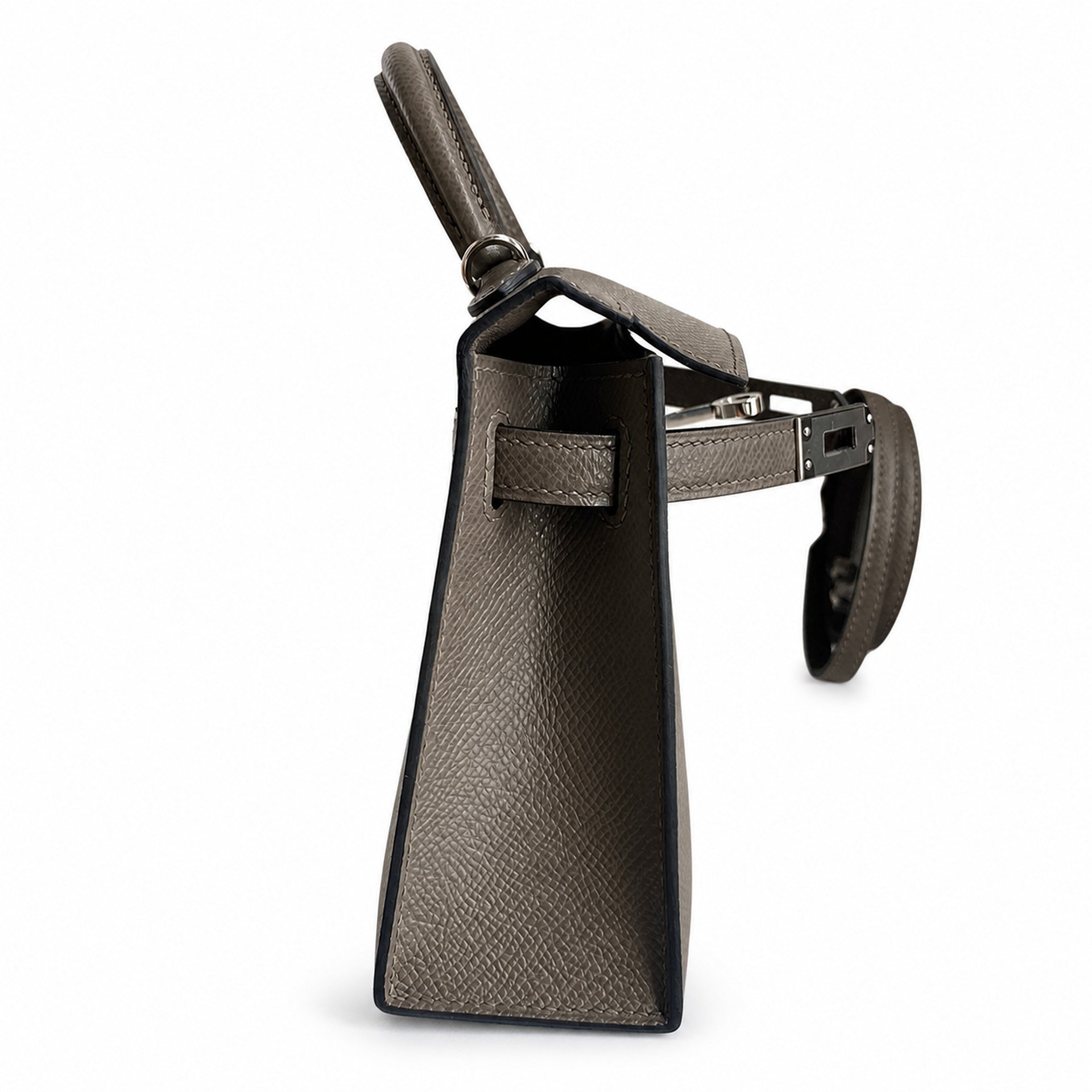 Hermès Kelly Sellier 19 Gris Etain Epsom Palladium Hardware