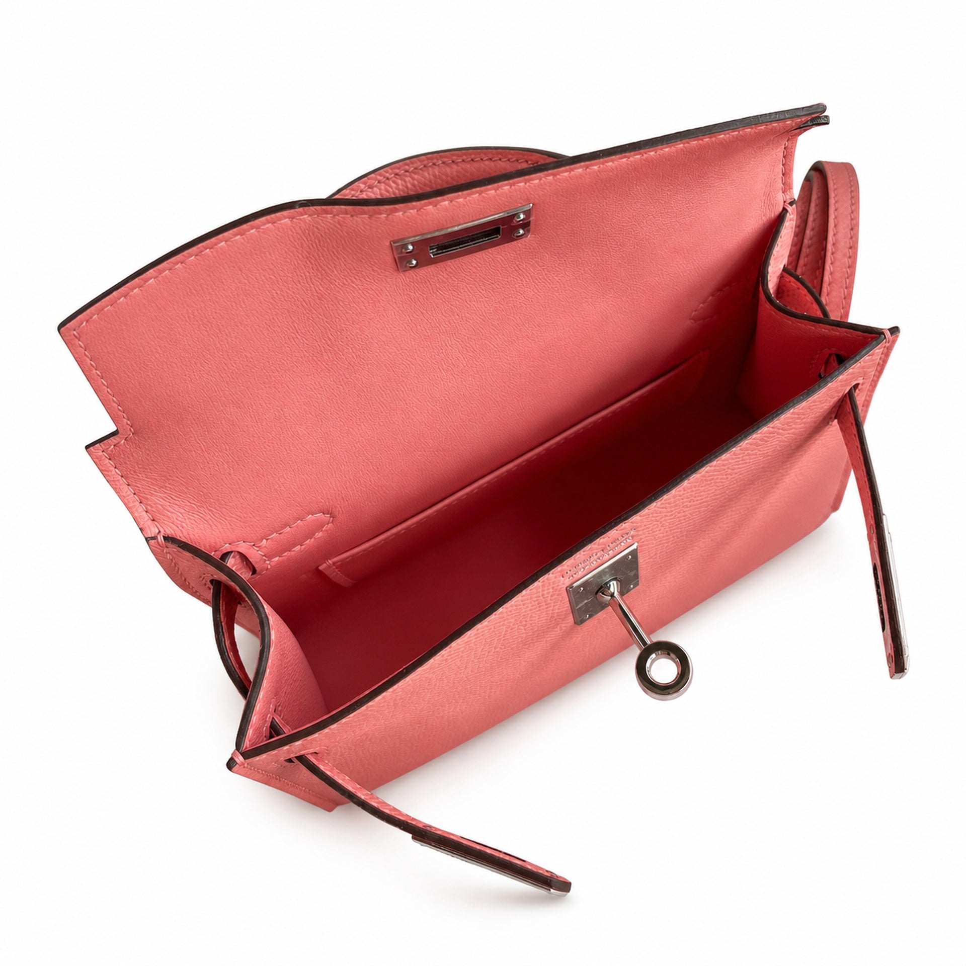 Hermès Kelly Sellier 19 Rose Confetti Epsom Palladium Hardware