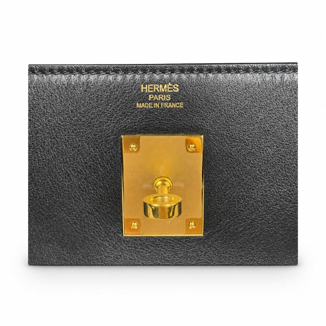 Kelly Messenger PM 27 Veau Togo, Noir, Gold Hardware