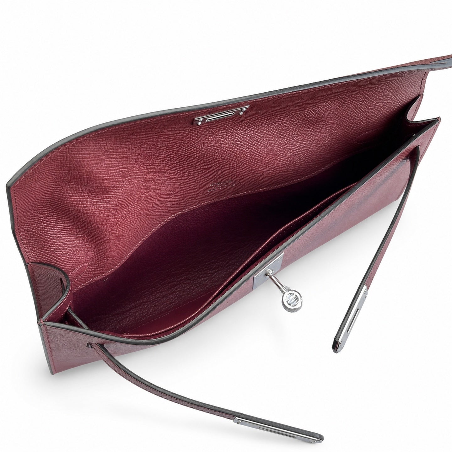 Hermès Kelly Cut 31 Clutch Epsom Leather Picture Burgundy