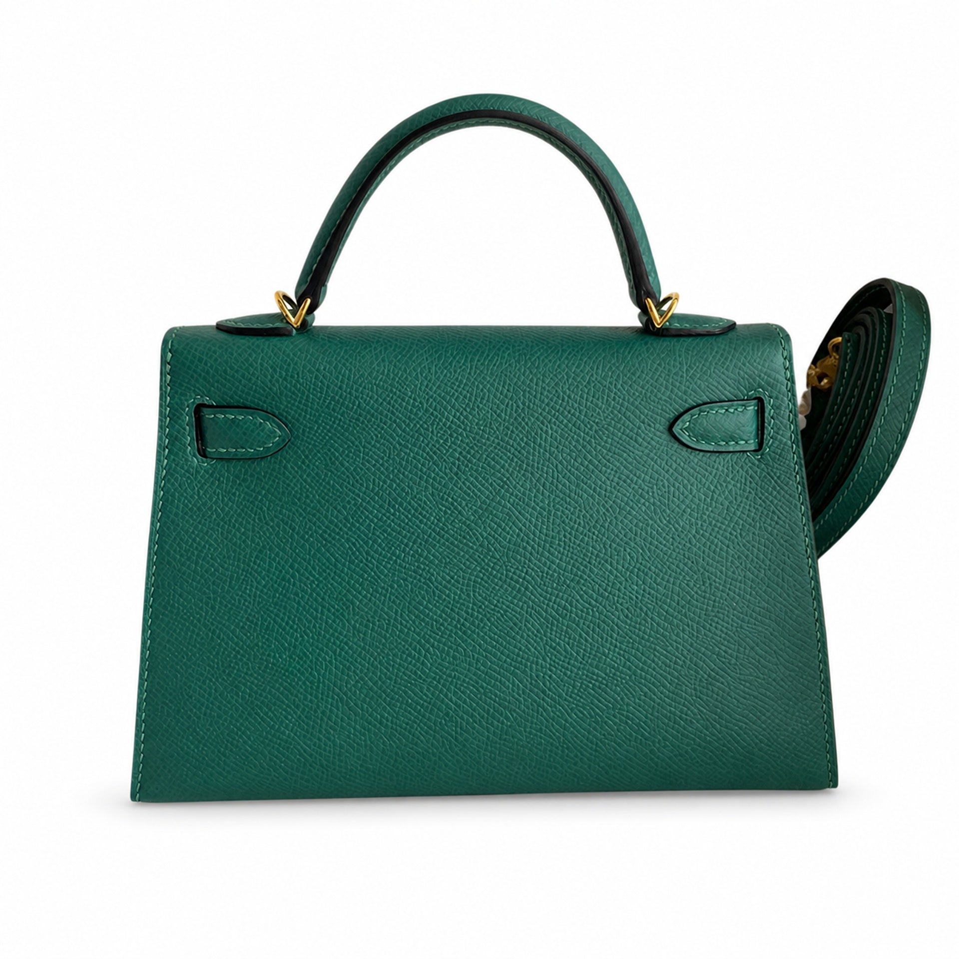 Hermès Kelly Sellier 19 Vert Malachite Epsom Gold Hardware