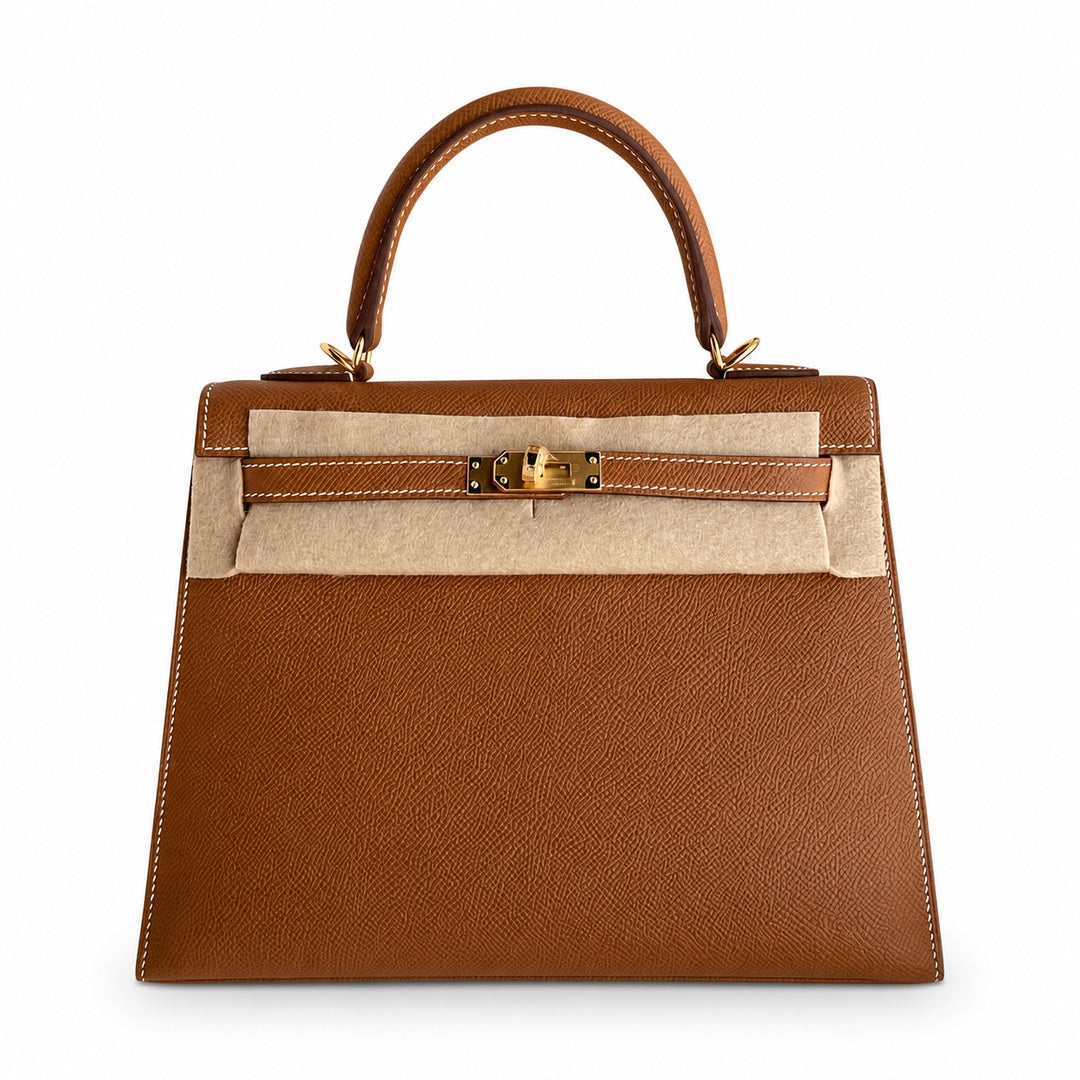Hermès Kelly II 25cm Gold Epsom Calf Leather Gold Hardware